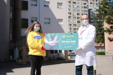 Mozzart donirao više od milion dinara Kliničkom centru u Nišu za borbu protiv korone