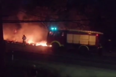 GORI DESNA OBALA SAVE: Strašan požar na Umci!