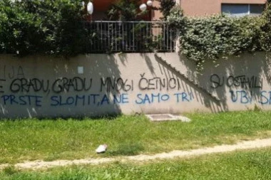 (FOTO) Nova Ustaška provokacija u Zagrebu: Osvanuo treći grafit mržnje prema Srbima