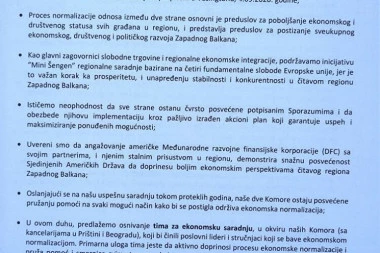 (FOTO) Evo šta SVE piše u dokumentu koji je DANAS potpisan u Beogradu