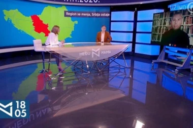 SKANDAL NA TELEVIZIJI NOVA: Mapa Srbije prikazana bez Kosova