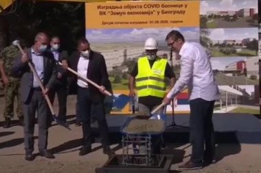 (VIDEO) Ovako je izgledala izgradnja KOVID BOLNICE u Batajnici: Vučić objavio video na instagramu