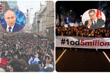 PUTINA SAD RUŠE PO SRPSKOM SCENARIJU: Uličnim neredima žele pad lidera Rusije, Vučić prošao kroz isti "pakao"