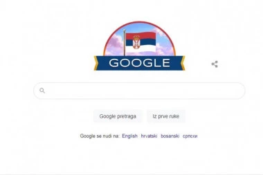 SRBIJO, SREĆAN TI DAN DRŽAVNOSTI! Gugl svoj logo zamenio našom zastavom