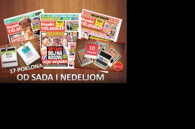 (VIDEO) PAŽNJA, PAŽNJA! Srpski telegraf od sada i nedeljom na kioscima: DANAS POKLON BONŽITA