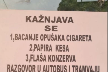 KAZNA ZA RAZGOVOR U VOZILIMA GSP I DO 10.000 DINARA! Oglasili se iz Grada Beograda povodom plakata izlepljenih na autobuskim stajalištima!