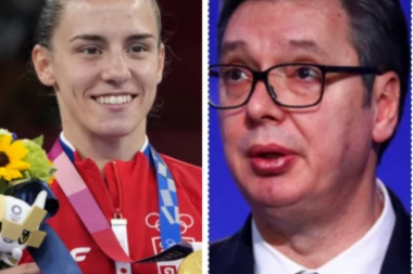 SVAKA ČAST, TAKO SE BRANI TITULA! Predsednik Vučić čestitao Jovani Preković osvajanje zlatne medalje!