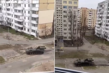 RUSKE TRUPE UŠLE U KIJEV: Tenkovi gaze sve pred sobom, vode se žestoke ulične borbe (VIDEO)