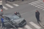 TEŽAK UDES NA BELIM VODAMA! Delovi automobila razbacani po raskrsnici (VIDEO)