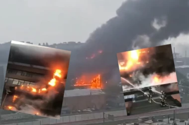 JEZIV PRIZOR U CENTRU MOSKVE! Požar u ruskoj prestonici, ljudi zarobljeni u zgradi koja gori! (VIDEO)