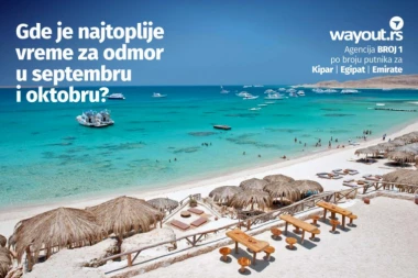 GDE JE NAJTOPLIJE VREME ZA ODMOR U SEPTEMBRU I OKTOBRU? Hurgada i Kipar sa WAYOUT-om po neverovatnim cenama za najlepši period za kupanje i sunčanje