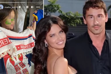 SCENA KOJA TOPI NAJTVRĐA SRCA! Ćerka Marka Jarića i Adriane Lime navijala sa dve zastave: Bodrila Srbiju, ali i Brazil! (FOTO)