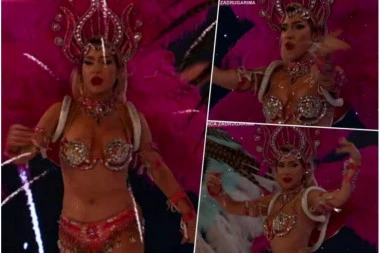 JOVANA JEREMIĆ UŽIVO U PROGRAMU POLUGOLA: Voditeljka Pinka kao na karnevalu, zaigrala zadnjicom pred kamerama, dokaz da je kraljica šera!