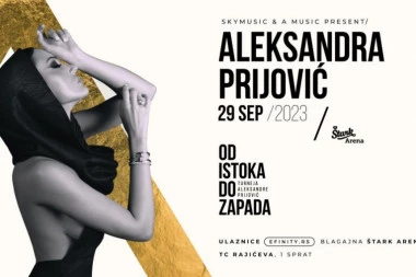 Danas počela zvanična prodaja ulaznica za koncert Aleksandre Prijović u beogradskoj Štark Areni!