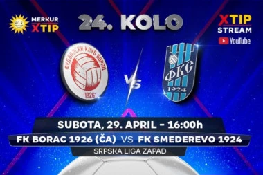 Derbi meč 24. kola Srpske lige - grupa Zapad, samo na Xtip Stream-u!
