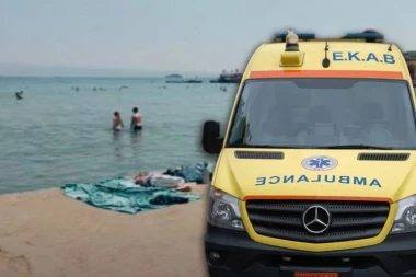 DEČAK HITNO PREVEZEN U BOLNICU: Izašao iz vode u nesnosnim bolovima - užas na moru u Grčkoj (FOTO)