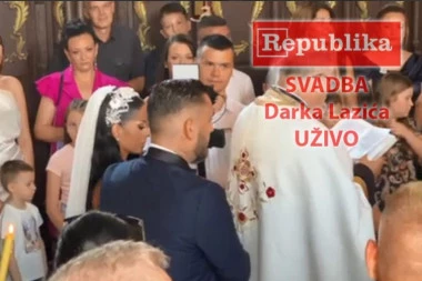 EKSKLUZIVNO! Prvi snimci crkvenog venčanja Katarine i Darka Lazića! (VIDEO)