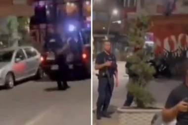 TEROR KURTIJEVIH SPECIJALACA SE NASTAVLJA! Policija tzv. Kosova sa dugim cevima na ulicama u centru Severne Mitrovice (VIDEO)