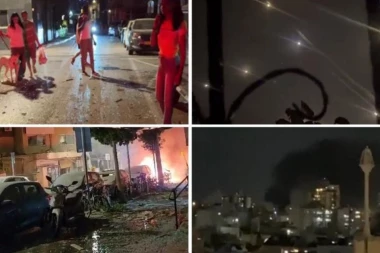 ŽESTOK NAPAD NA TEL AVIV: Ispaljeno STOTINE RAKETA prvi snimci sa lica mesta! (VIDEO)