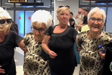 HIT SNIMAK SA AERODROMA U BEOGRADU! Baka (90) se posle mnogo godina vratila u Srbiju, usledilo je nešto NEOČEKIVANO! (VIDEO)
