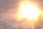 UKRAJINSKI DRON RASTURIO RUSKI TOS: STRAVIČNA eksplozija, kamikaza razneo višecevni bacač naoružan TERMOBARIČNIM BOMBAMA!  (VIDEO)
