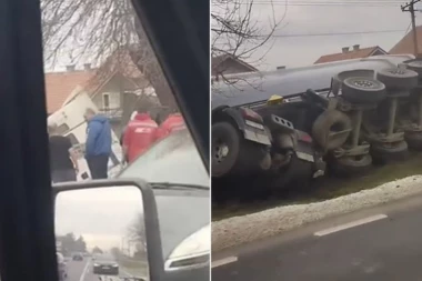 OD AUTOMOBILA OSTALA SAMO OLUPINA: Novi detalji saobraćajne nezgode u Mladenovcu! (FOTO)