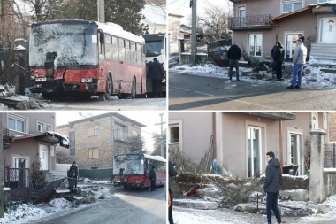 "BILO JE JEZIVO, ČUO SE JAK ZVUK": Ispovest stanara u čije je dvorište jutros uleteo autobus!