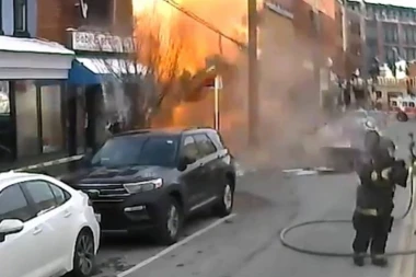 JEZIVA EKSPLOZIJA GASA U ZGRADI U VAŠINGTONU: Jedna osoba povređena! (VIDEO)