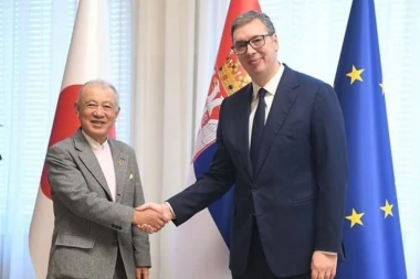 "VELIKA ČAST ZA MENE I NAŠU ZEMLJU" Predsednik Vučić ugostio predsednika Japanske fondacije Nipon (FOTO)