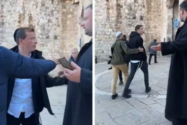 SKANDALOZNO! Jevreji pljuvali sveštenika u Jerusalimu, objavljen snimak sramotnog događaja: ''Brate, to sam uradio jer su hrišćani!'' (VIDEO)