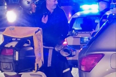 NOVO BAHAĆENJE GLOVO DOSTAVLJAČA U BEOGRADU: Parkirao motor nasred ulice, pa nakon "nezgode" pokušao da se OVAJDI! Policija ubrzo došla do ŠOKANTNOG OTKRIĆA (FOTO)