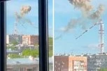EKSKLUZIVNI SNIMCI: Ruski raketni udar razbija TV toranj od 240 metara u Ukrajini! (VIDEO)