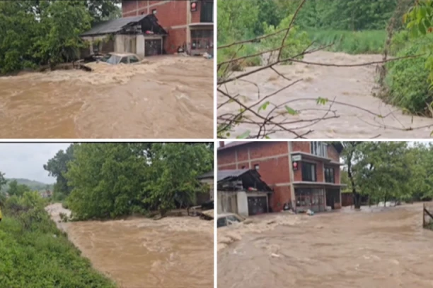 KUĆE POD VODOM, MOST NESTAO! Vanredna situacija u Svrljigu zbog poplava! (VIDEO/FOTO)