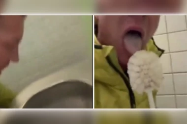 GROZNO! KAKO JE NISKO PAO! Poznati političar snimio sebe kako liže WC ŠOLJU i prljavu četku do nje! (VIDEO)