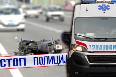 OBORENA TROJICA MOTOCIKLISTA NA AUTO-PUTU! Teška nesreća kod stanice Beograd jug! (FOTO)