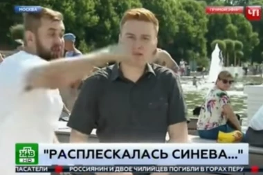 ŠOKANTNAN INCIDENT U RUSIJI: Novinar brutalno pretučen tokom prenosa uživo