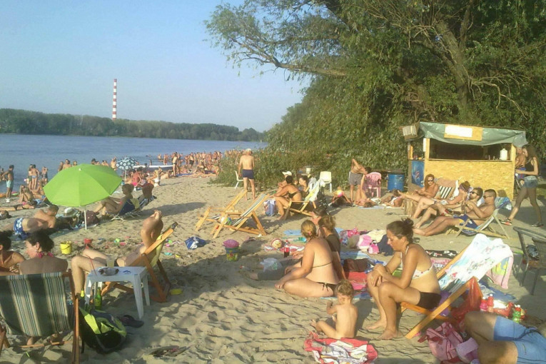 Plaža u Novom Sadu gde se dogodila nesreća, srećom, nema povređenih