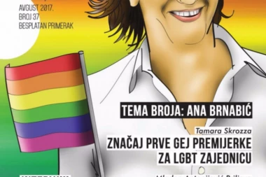 POGLEDAJTE: Karikatura Ane Brnabić na rođendanskoj naslovnici gej magazina (FOTO)
