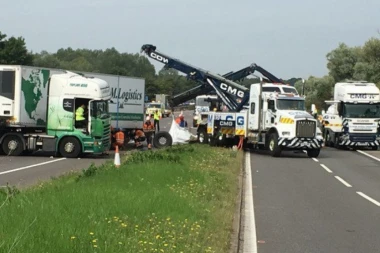 Lančani sudar na Obilaznici oko Beograda: Dve osobe lakše povređene