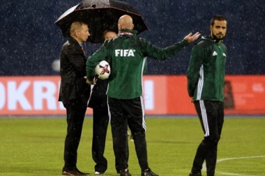 KIŠA PREKINULA MEČ HRVATSKE I TZV. REPUBLIKE KOSOVO