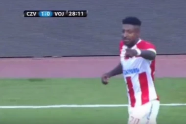 (VIDEO) POLUVREME: Crvena zvezda - Vojvodina 1:0
