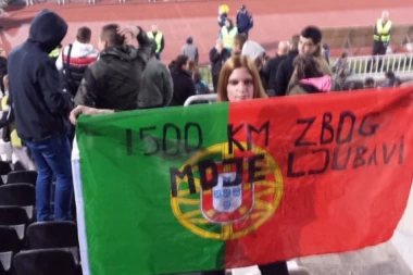 Ljubav gazi kilometre: DOŠLA IZ PORTUGALA DA BI GLEDALA PARTIZAN!