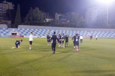 (VIDEO) Partizan trenirao u Tirani