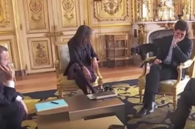 POTPUNI HIT (VIDEO): Makronov pas se popiškio i prekinuo sastanak sa ministrima!