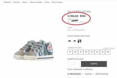 BEZOBRAZLUK DEČJEG MODNOG BRENDA: Daju popust od jedne pare!