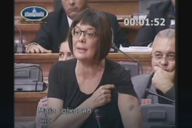 ŠOK U SKUPŠTINI: Maja Gojković POKAZALA MODRICU nakon sukoba sa poslanikom Dveri!
