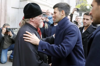 Novak Đoković u Sabornoj crkvi