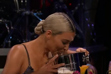 KIM KARDAŠIJAN popila smuti od tunjevine, pa se umalo ISPOVRAĆALA usred emisije!