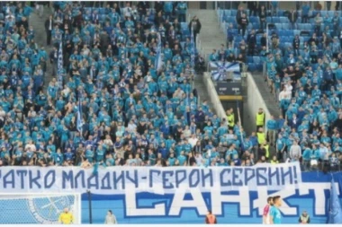 UEFA kaznila Zenit zbog Ratka Mladića