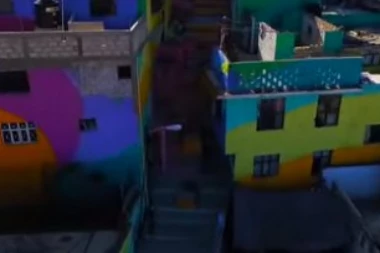 Las Palmitas, naselje u bojama mira